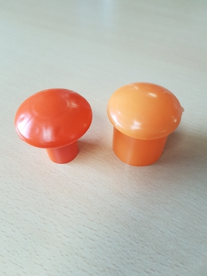 Plastic Safety Mushroom Rebar End Caps Steel Bar Protection For Concrete Construction