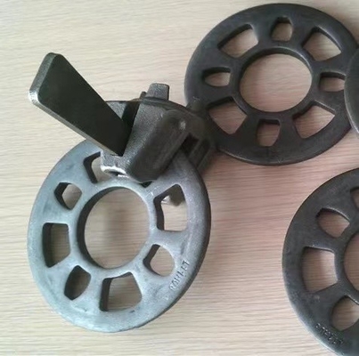 Ungalvanized Casted Layher Steel Ring Ledger End Head With Wedge