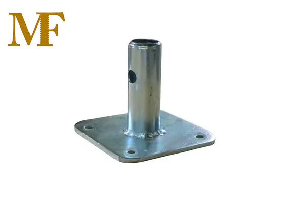 Swivel Or Fixed Galvanized Pipe Post Universal Steel Scaffold Accessory Base Plate