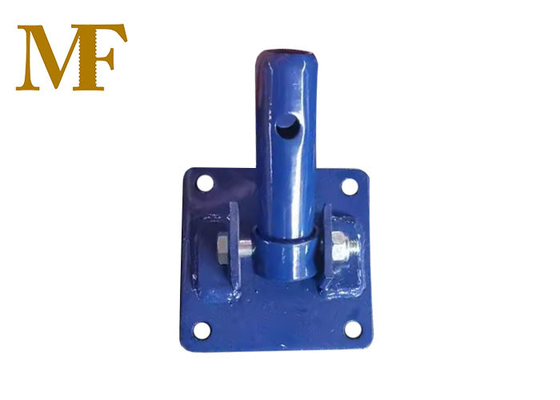 Italian Type Blue Color Swivel Square Base Plate For Scaffold Jack Base System