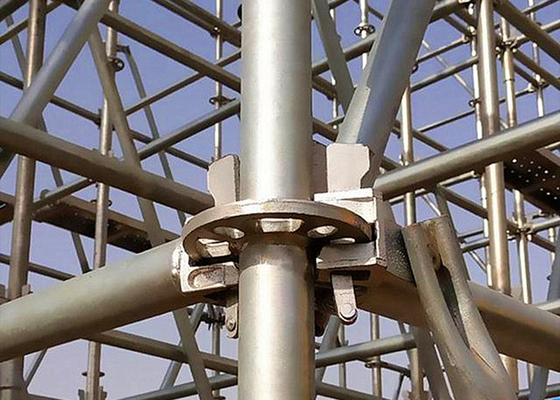 48.3mm/42mm Tube Diameter Ringlock Scaffolding With Wedge Connection And Auto-welding