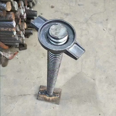 Hand Welding Solid Bar U Shape Top Jack For Scaffolding