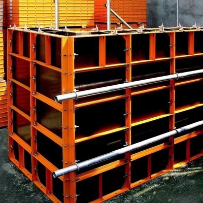 Steel Frame Plywood Formwork System For Concrete Basement Construction