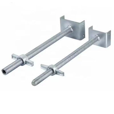 U Head Base Jack Hollow And Solid Scaffolding Steel Screw Base Jack For Construction