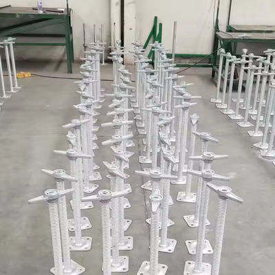 U Head Base Jack Hollow And Solid Scaffolding Steel Screw Base Jack For Construction