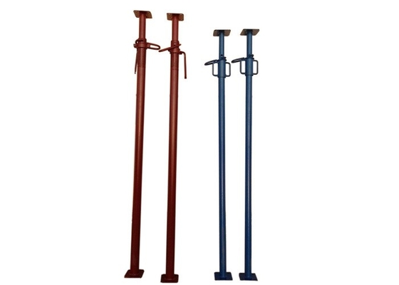 Customizable Shore Props With 120*120*5/6mm Plate 48mm/60mm/76mm Outer Tube Diameter