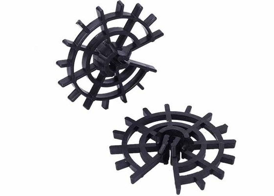6-24mm Bar Size Plastic Rebar Spacer With 15-50mm Concrete Cover Thickness And Graphic Design Pattern