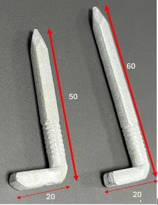 L-SHAPED HEAD SQUARE NAILS WITH HOT DIP GALVANIZED SURFACE 30-60MM