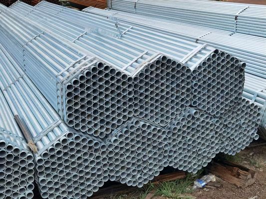 Hot Dip Galvanized Steel Pipe GI Iron Metal Pipe For Construction Tube