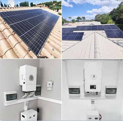 Complete Hybrid Solar Energy System 3 Phase 3KW -30KW On Off Grid Hybrid Solar Panel Power System