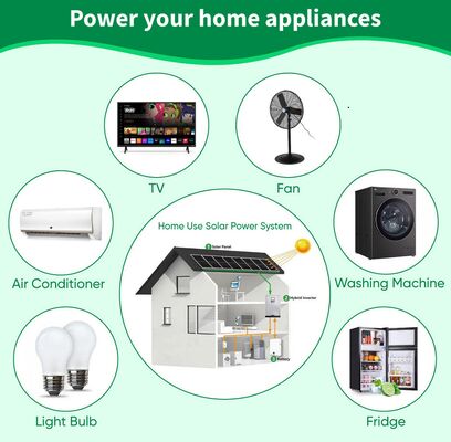 Complete Hybrid Solar Energy System 3 Phase 3KW -30KW On Off Grid Hybrid Solar Panel Power System