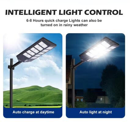 Outdoor Solar Street Light LED Lighting High Efficiency Energy Saving Long Lifespan Auto Control