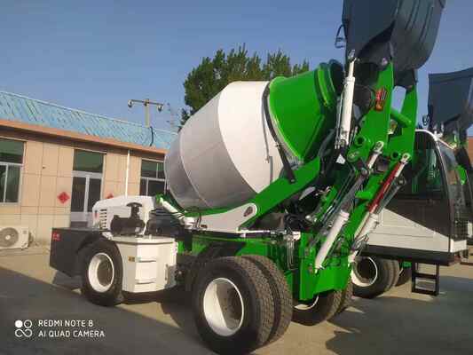 Four Wheels Chassis Self Loading Small Mini Concrete Mixer Truck