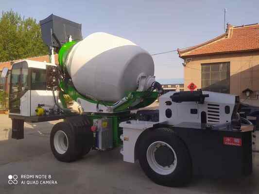 Four Wheels Self Loading Small Mini Concrete Mixer Truck With Electronic Weighing System