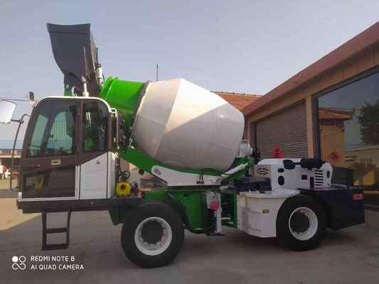 Four Wheels Self Loading Small Mini Concrete Mixer Truck With Electronic Weighing System
