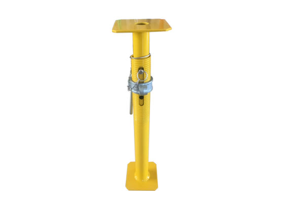 Adjustable Height Scaffolding Steel Props Durable Support Galvanized Surface