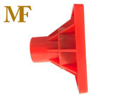 Weather Resistant Flat Stake Impalement Safety Covers Red Color