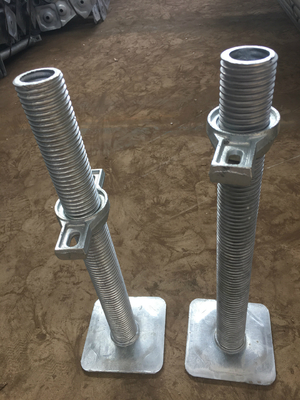 Adjustable Scaffold Screw Jack Steel Level Leg HDG Surface