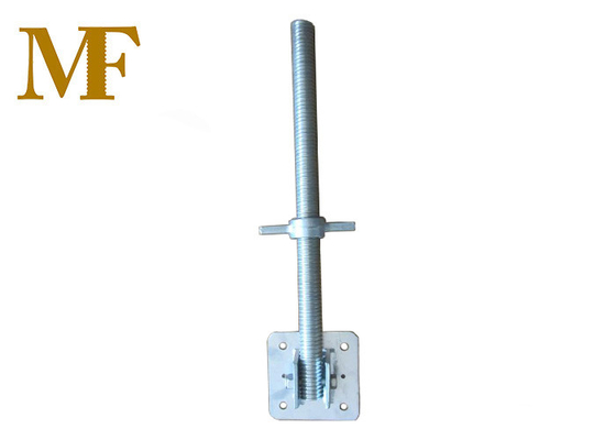 Zinc Plated Solid Swivel Scaffold Screw Jack Base Construction