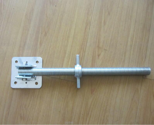 Zinc Plated Solid Swivel Scaffold Screw Jack Base Construction
