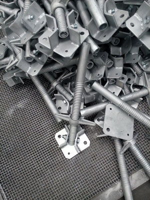 Zinc Plated Solid Swivel Scaffold Screw Jack Base Construction
