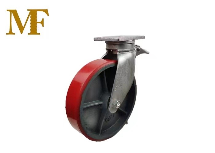 Super Duty Scaffold Casters With Mold On Polyurethane On Cast Iron Core Wheel