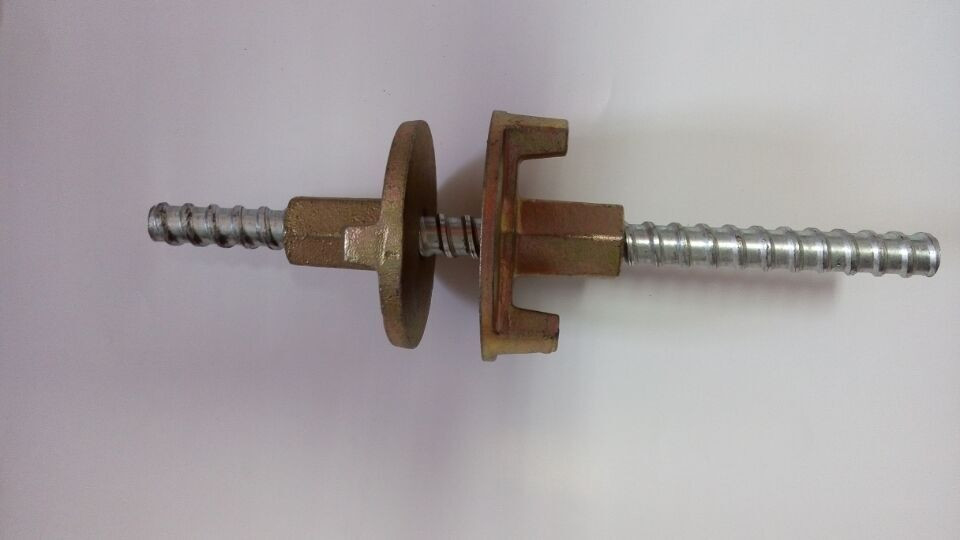 Construction Scaffolding Formwork Steel Tie Rod Bar With Tie Rod Wing Nut