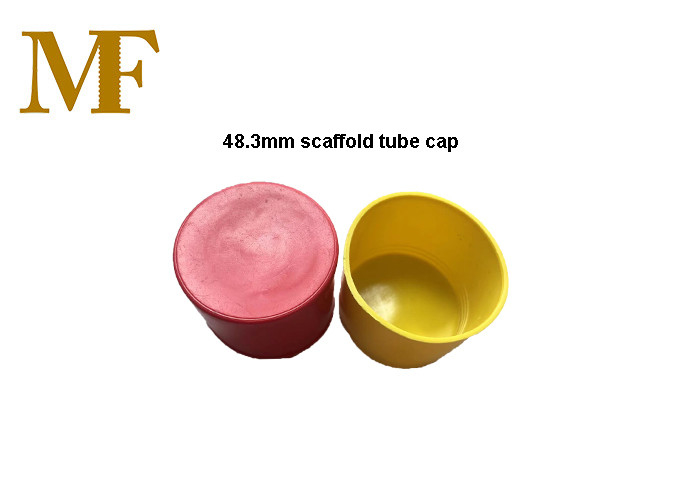 Yellow Scaffold Pipe Tube Ends Safety Caps Plastic Granules