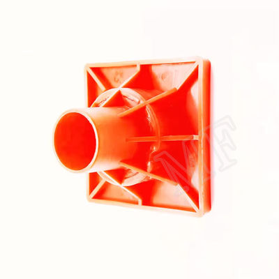 100 Per Pack Orange Rebar Safety Caps Withstands Moderate Impacts