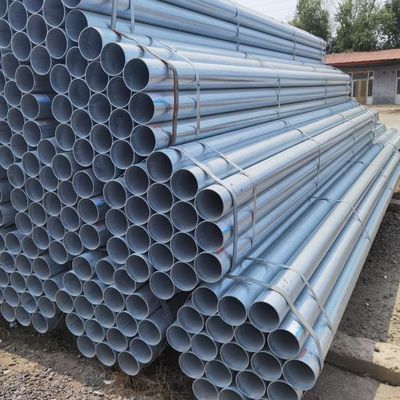 Hot Dip Galvanized Steel Pipe GI Iron Metal Pipe For Construction Tube