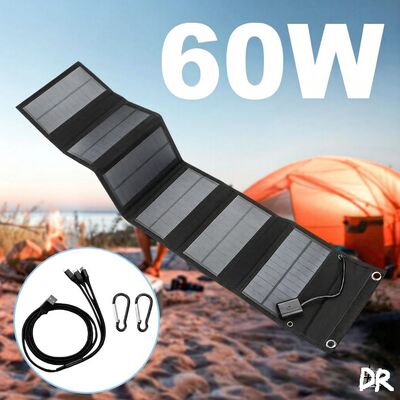 Solar Panels Usb Charger Portable Foldable Mini Six Slices Folding